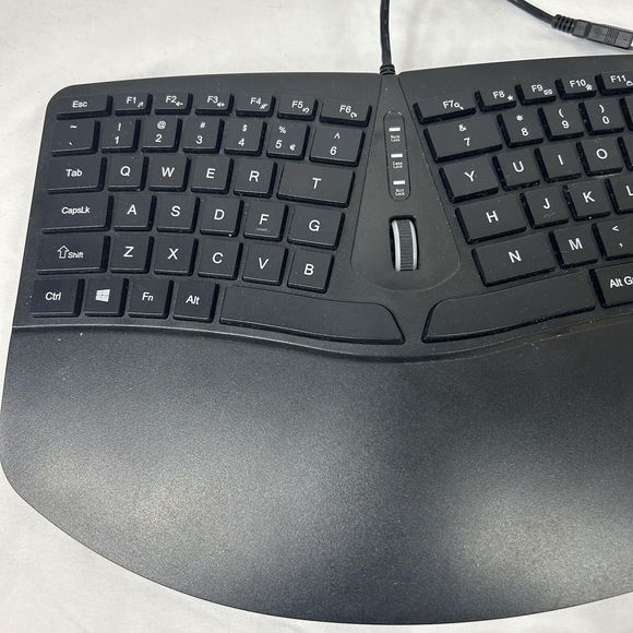 Perixx Periduo-505 Wired USB Ergonomic Split Keyboard Tested an Works *read - Picture 2 of 7